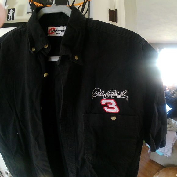 Competitors View Denim Nascar Dale Earnhardt #3 Button Down Shirt - Picture 2 of 4